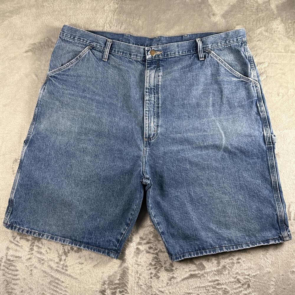 Vintage 2000s Y2k Wrangler Carpenter Workwear Denim Shorts Jorts Size 42.